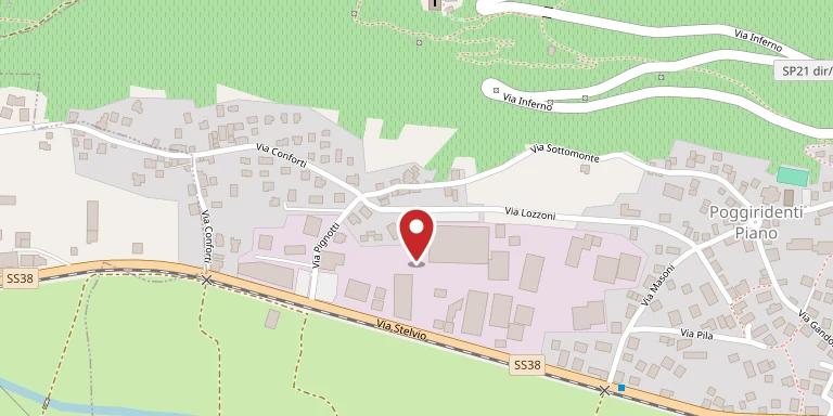 Mappa di Vervasco: il segnaposto indica Ferramenta Al Ponte